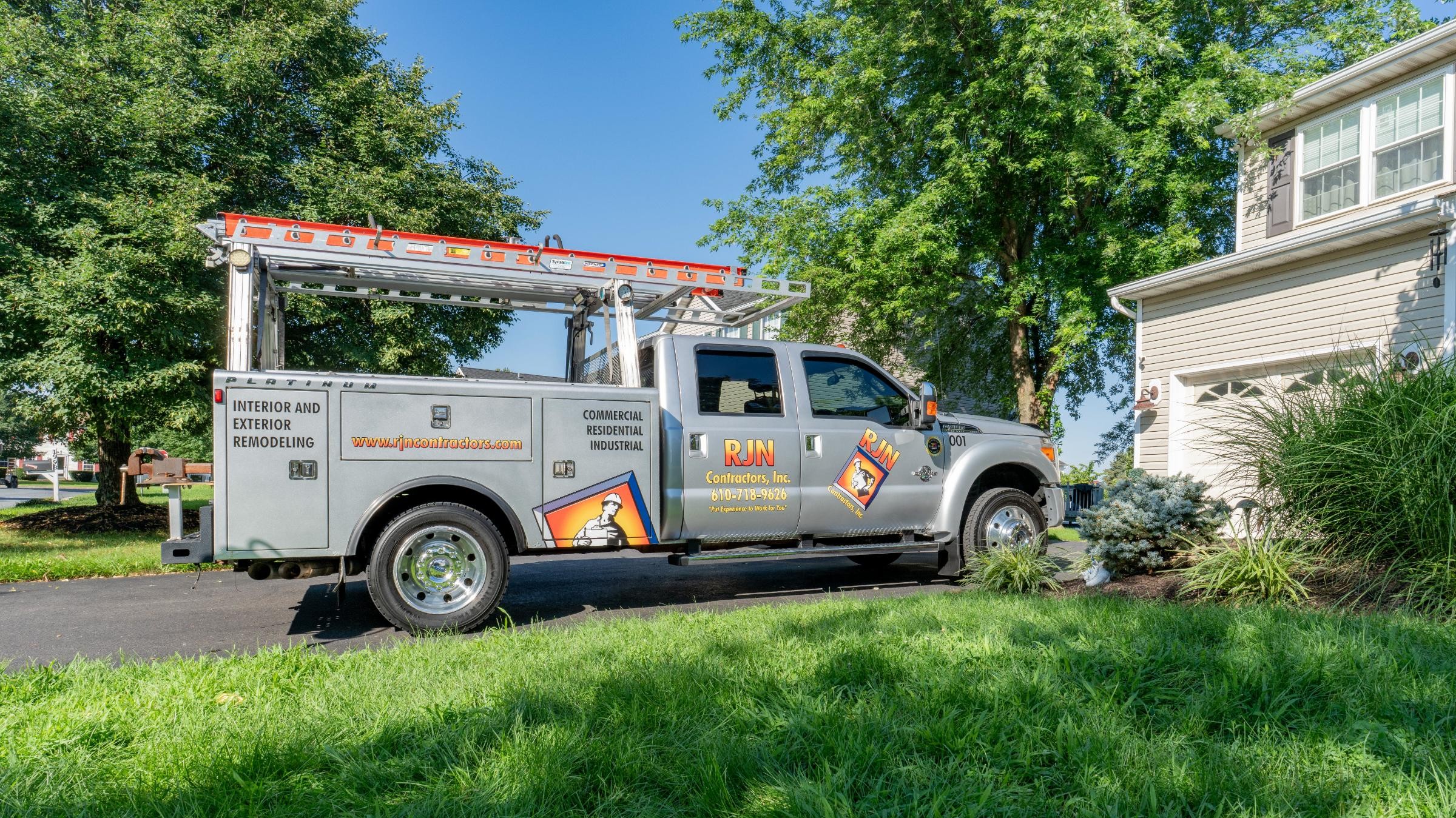 RJN truck outside home