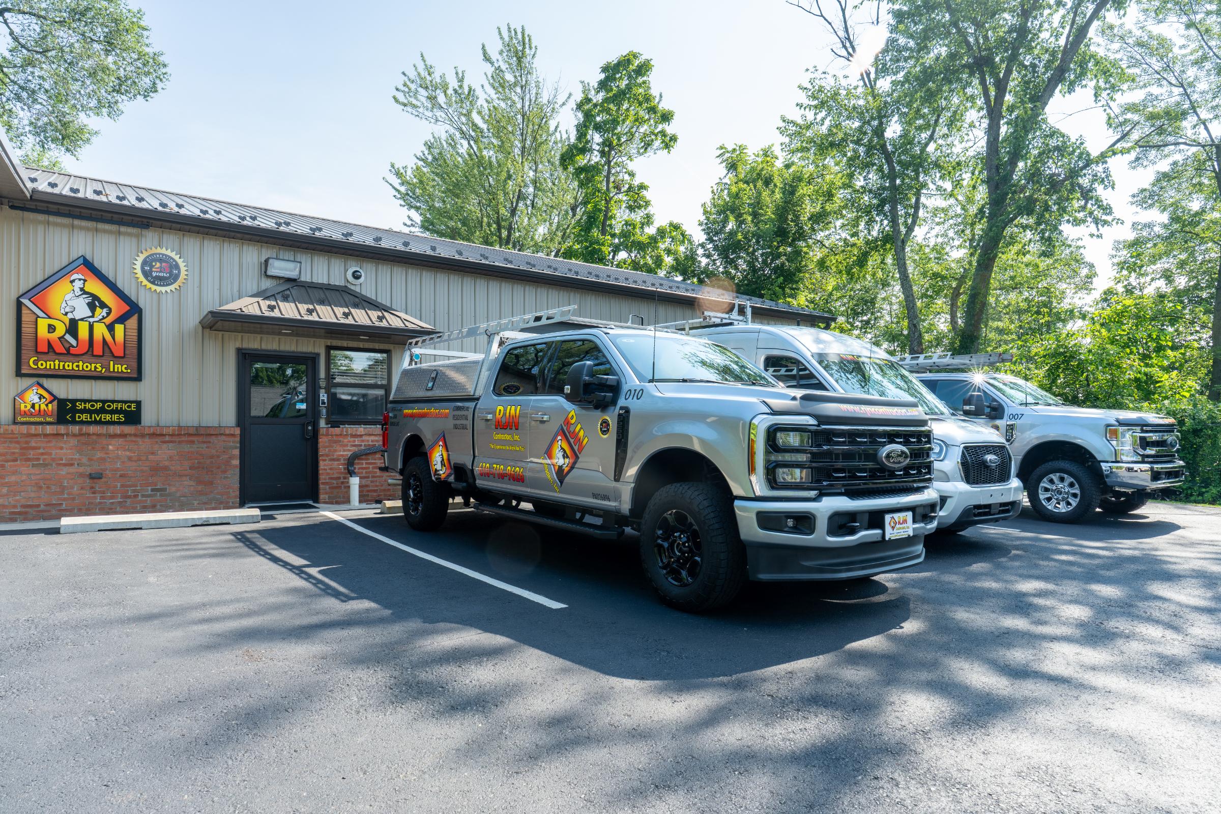 RJN truck outside shop