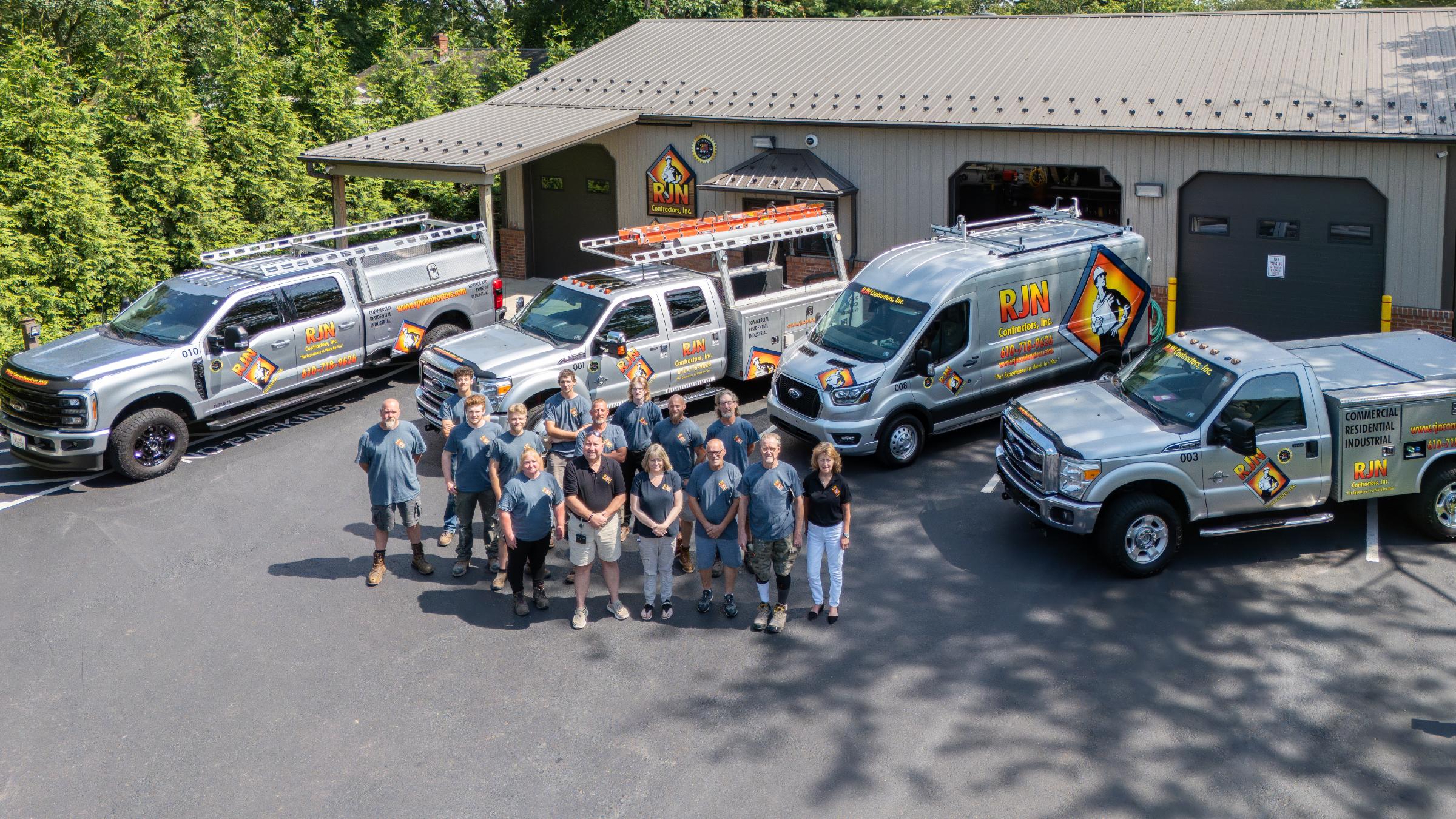 RJN team outside building