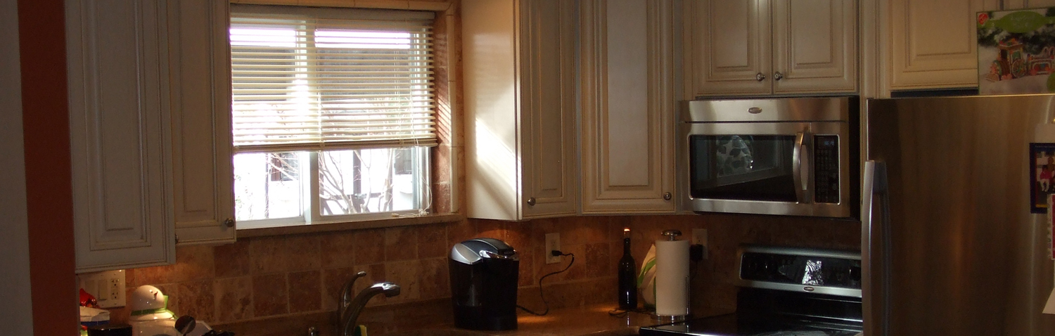 remodeled kitchen with new kitchen cabinets